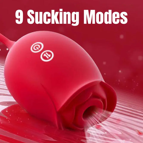 Love Flower Rose Toy - Sucking & Thrusting Vibrator