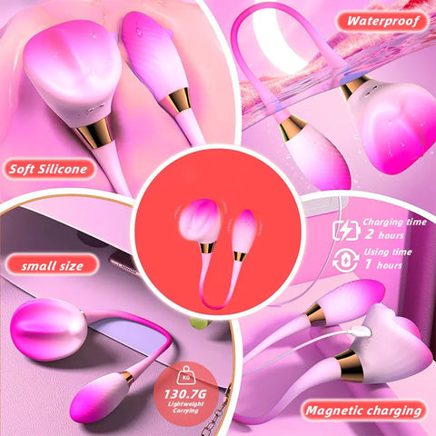Dual-Ended Vibrator for Deep Pleasure