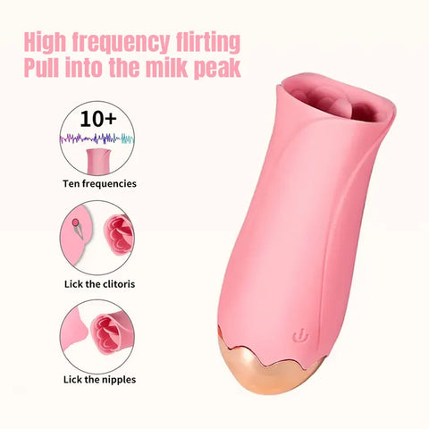 Rose Tongue Pleasure Suction Toy
