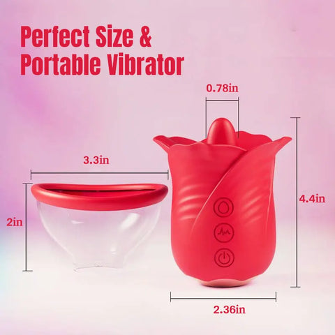Rose Clitoral Sucking & Licking Vibrator