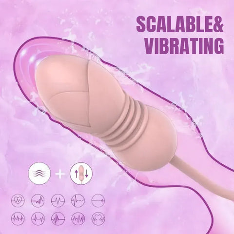 Pink Lover's Rose Dual Head G-Spot Vibrator