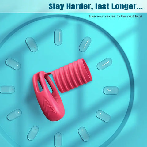 Vibrating Penis Ring with Sleeve