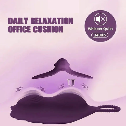 Shell-Shaped Remote Vibrator Cushion