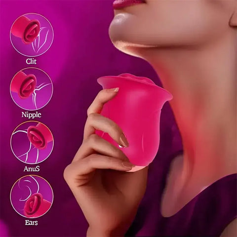 Rose Tongue Licking Clit Vibrator