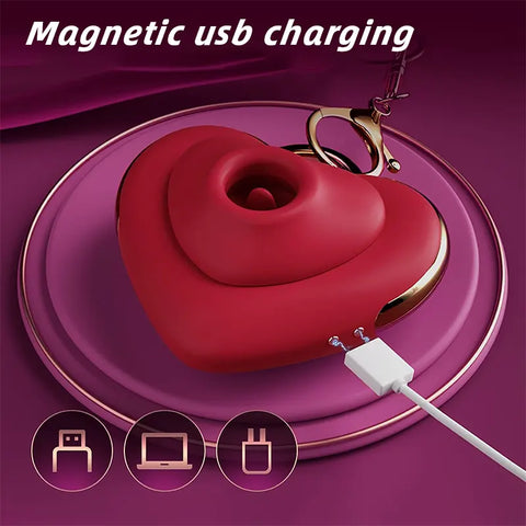 Heart Suction Vibrator for Clitoral Pleasure