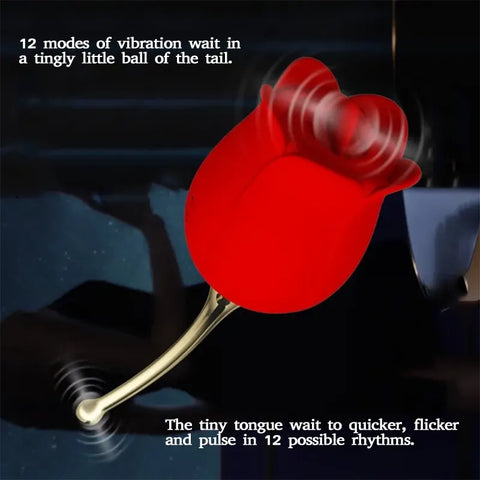 Rose Tongue Silicone Vibrator