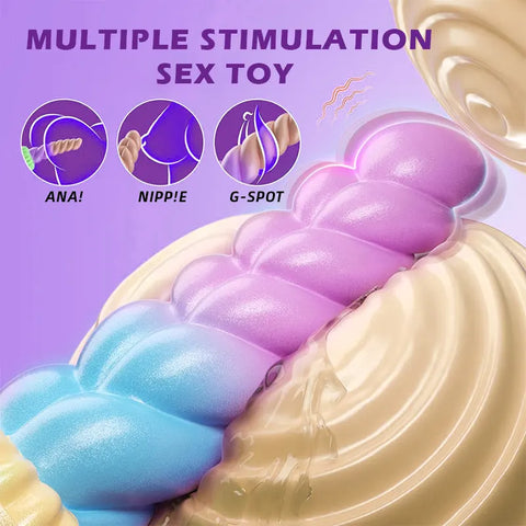 Remote-Controlled Screw-Thread Anal Vibrator