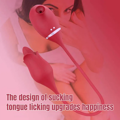 Rose Tongue-Licking Vibrator - 10 Modes