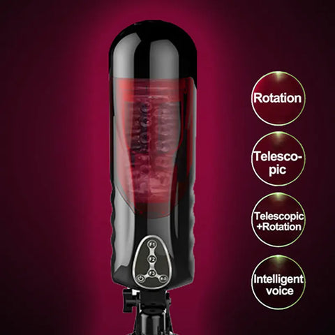 Automatic Rotating Telescopic Masturbator Cup
