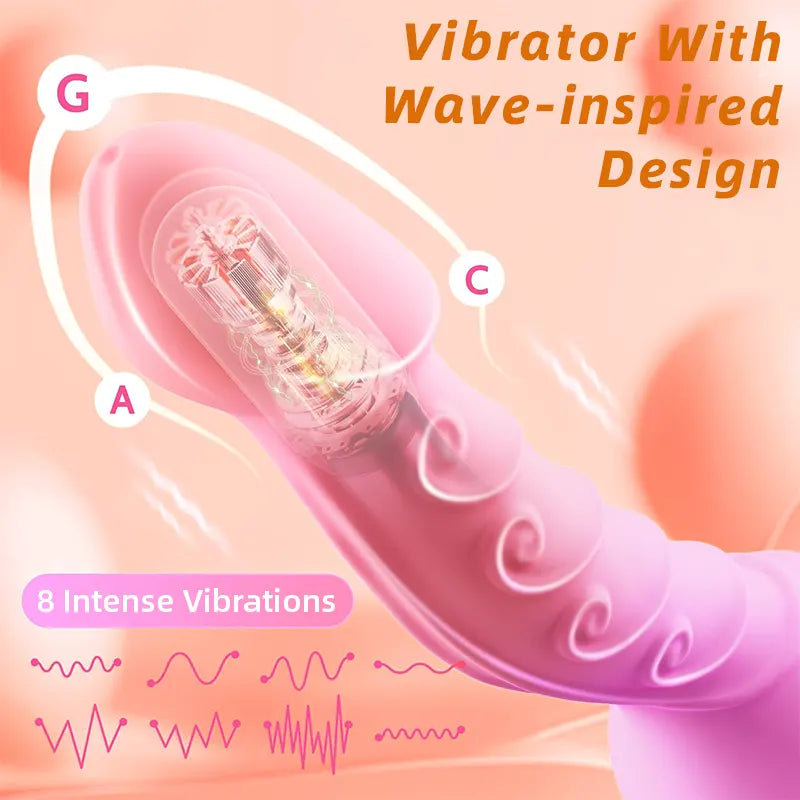 Remote Control Suction Cup Dildo – 8 Vibration Modes