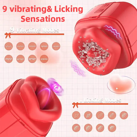 Gift Box Clit Sucker Tongue Vibrator