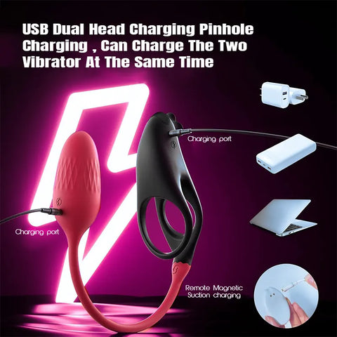 Remote-Controlled Dual Vibrating Ring
