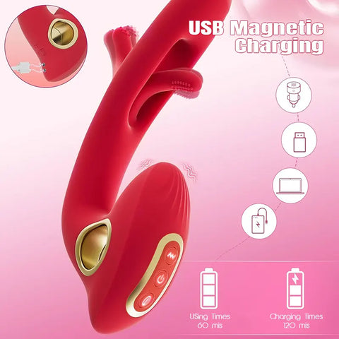Remote Tongue Vibrator for G-Spot Play