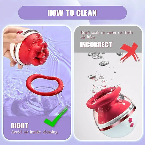 Rose Suction and Tongue Vibrator