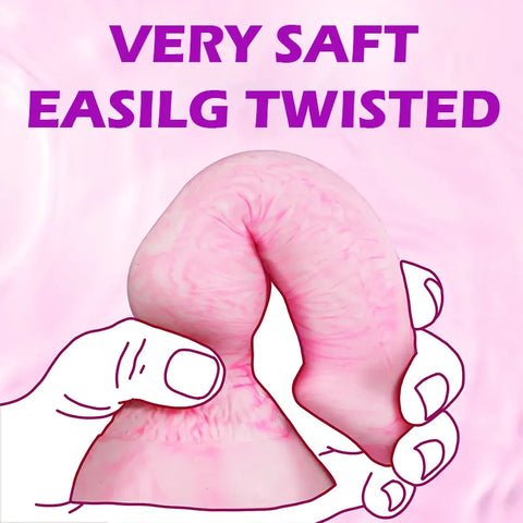 Pink Knot Fantasy Dildo for Beginners
