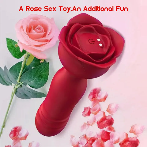 Rose Backyard Vibrating Anal Plug