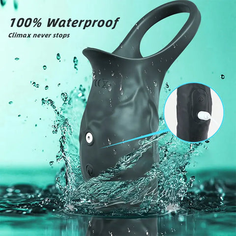 Vibrating Silicone Extension Sleeve Ring