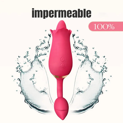 Vibrating Rose Egg Pleasure Toy
