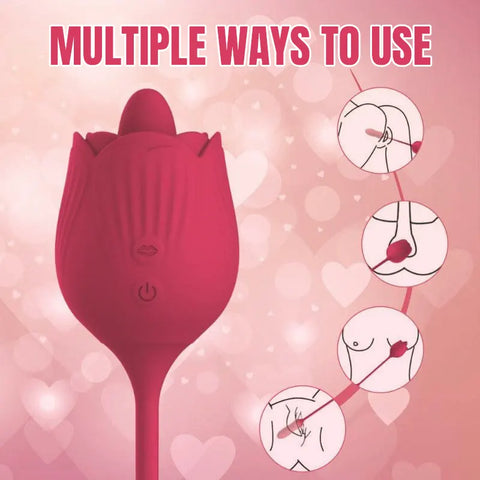 Dual-Ended Rose Pleasure Thruster