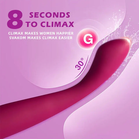 Curved Silicone G-Spot and Clit Vibrator