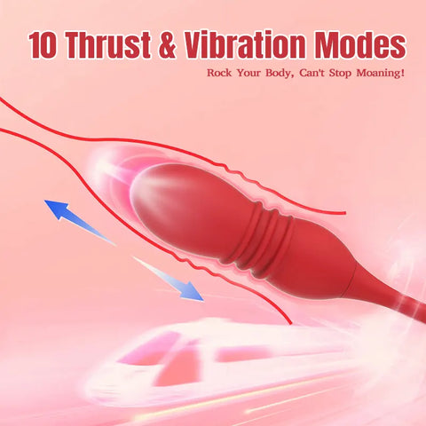 Rose Lick & Thrust Vibrator