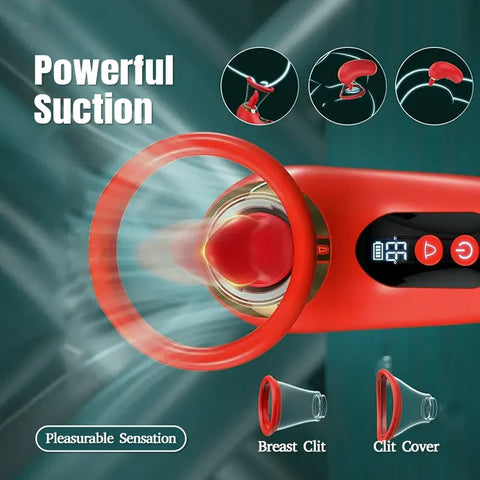 App Controlled Clitoral Nipple Licking Stimulator