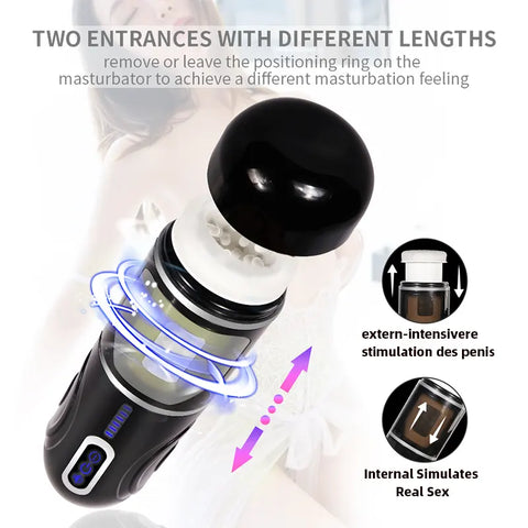 Thrusting Rotating Male Pleasure Cup