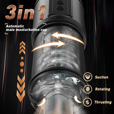 Suction Vibrating Male Masturbator Cup