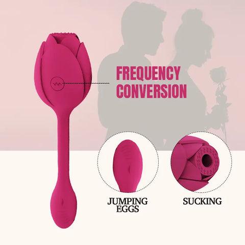 Rose Whisper Remote Sucking Vibrator