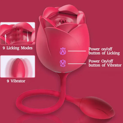 Rose Clitoral Vibrator with Dual Modes
