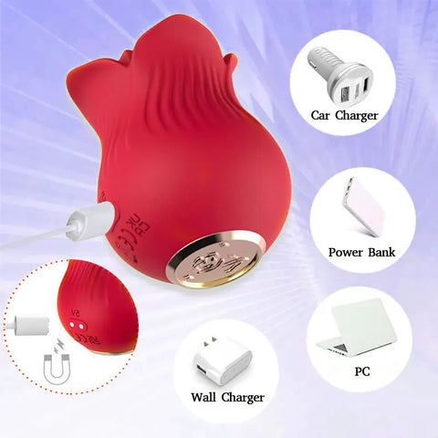 Rose Tongue Licker Pleasure Vibrator