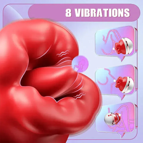 Rose Suction and Tongue Vibrator