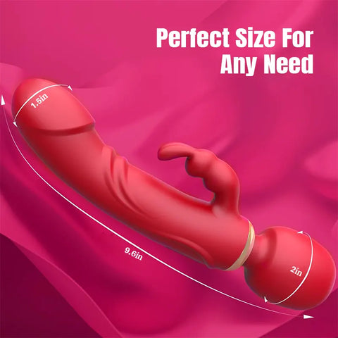 3-in-1 Rabbit Dual Head G-Spot Vibrator