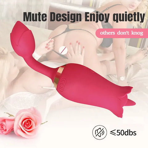 Vibrating Rose Egg Pleasure Toy