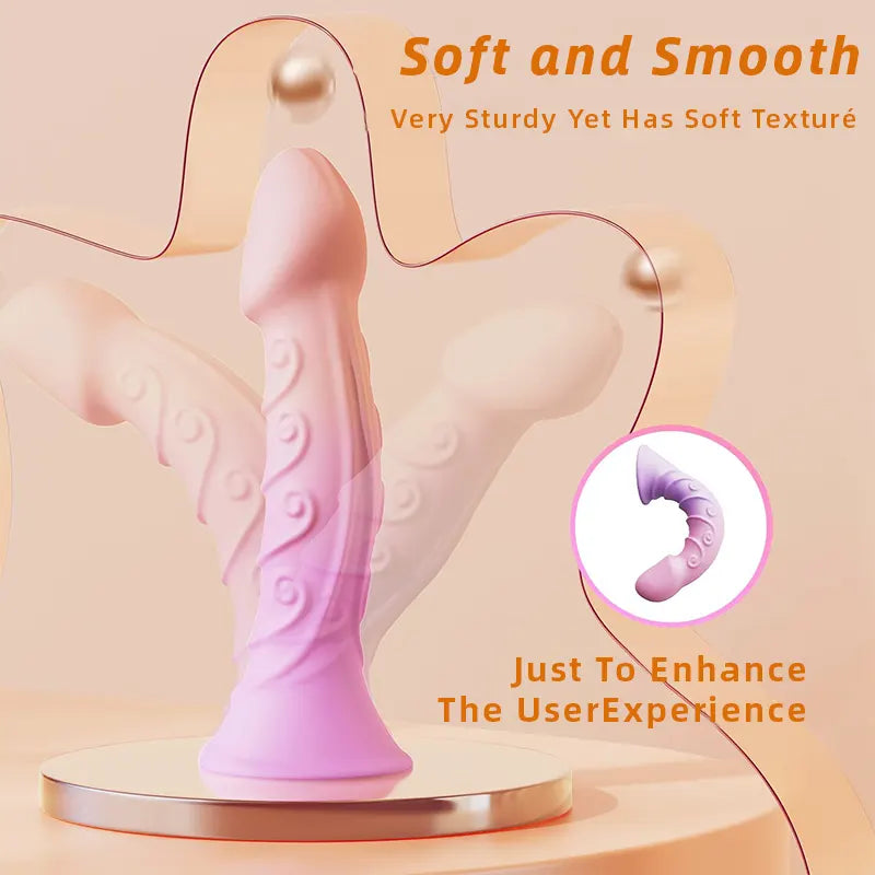 Remote Control Suction Cup Dildo – 8 Vibration Modes