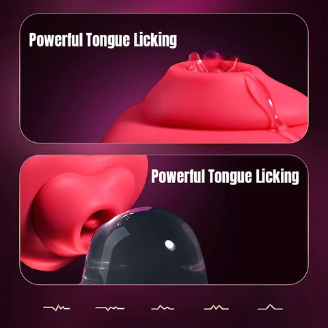 Heart Shaped Suction Tongue Vibrator