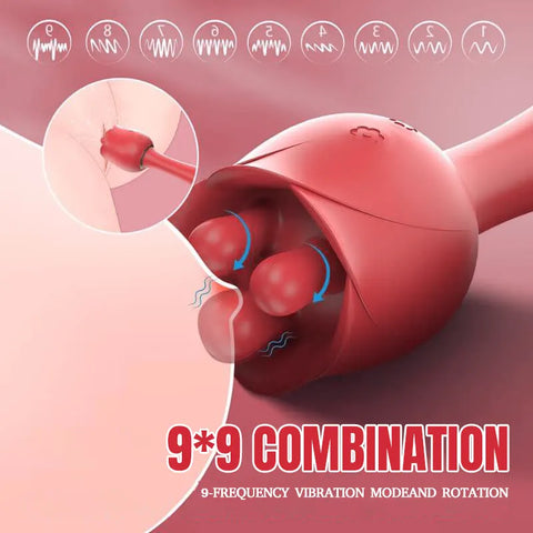 Rose Wand Vibrator for Women - IPX7