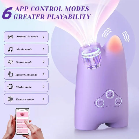 Ghost App-Controlled Suction and Vibe Toy