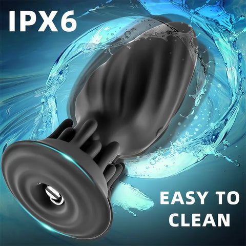 Rotating Vibrating Tentacle Anal Plug