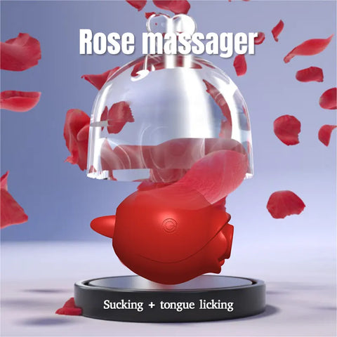 Rose Sucking Tongue Stimulator