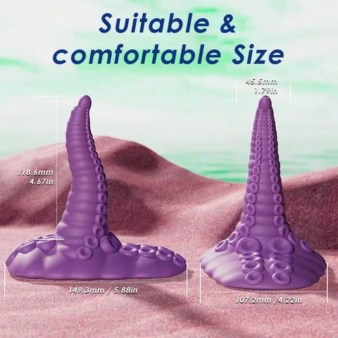 Dragon Tentacle Vibrator with Suction Base