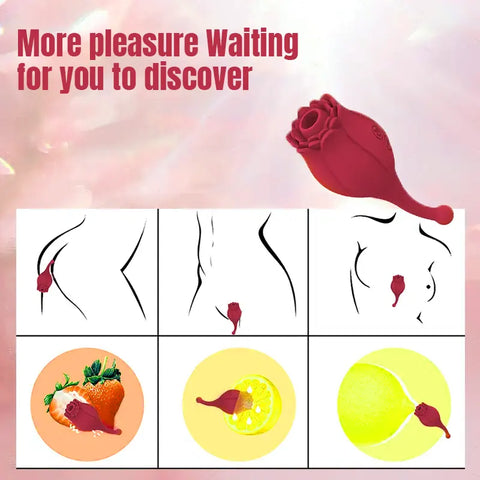 Stalked Rose Sucking Vibrator
