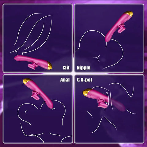 Brush Stimulation 2-in-1 G-spot Vibrator