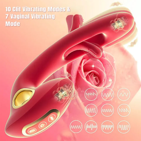 Tapping G-spot Remote Control Tongue Clitoral Vibrator
