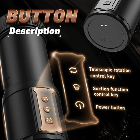 Suction Vibrating Male Masturbator Cup