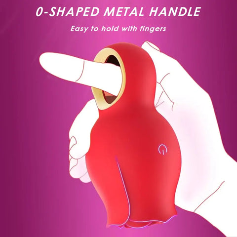 Rose Grip Clitoral Suction Vibrator