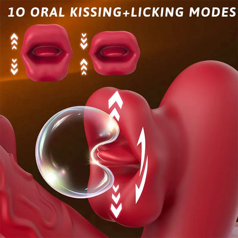 Licking and Vibrating G-Spot Vibrator