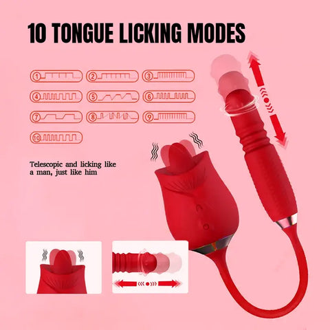 Rose Suck Lick Bullet Vibrator