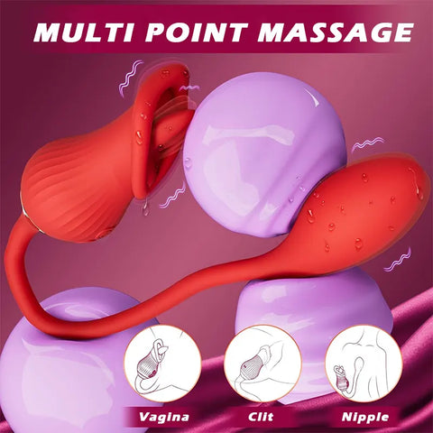 Tongue and Bullet Dual Vibrator