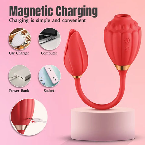 Rose Suck & Vibe Pleasure Toy